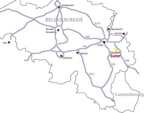 Map Belgium Suter Inox